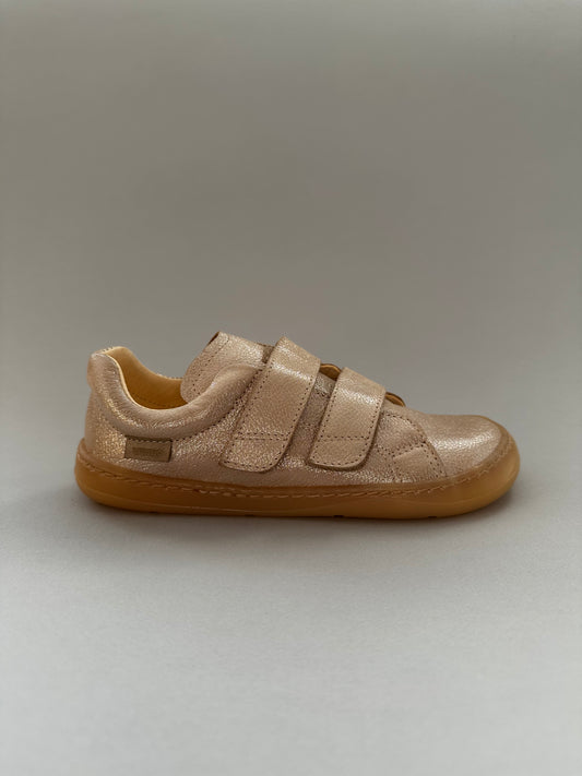 Smart Flex Double Goldie kožne barefoot patike za decu zlatne 1 | Bosa Nona