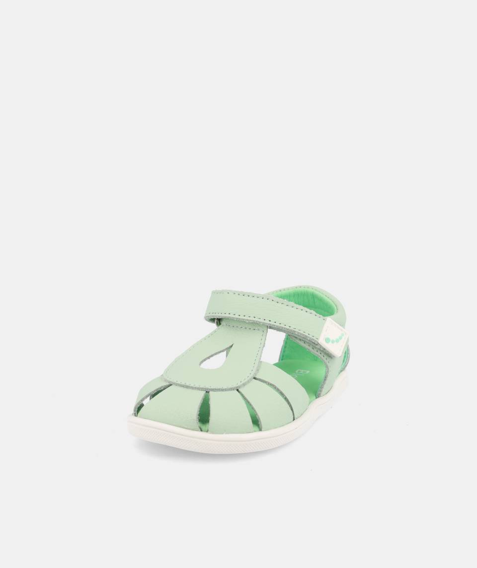 India barefoot kožne sandale zelene