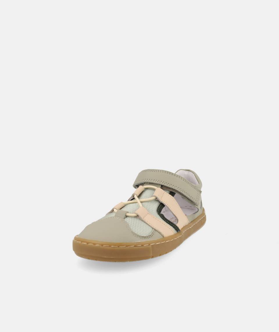 Jamaica barefoot kožne sandale zelene